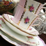 Pretty pink tea set